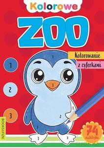Kolorowe Zoo Kolorowanie z cyferkami [KSIĄŻKA]