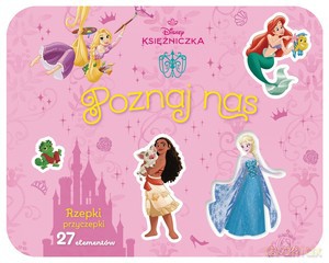 Rzepki-przyczepki. 27 elementów. Poznaj nas. Disney Księżniczka - Monika Kiersnowska [KSIĄŻKA]