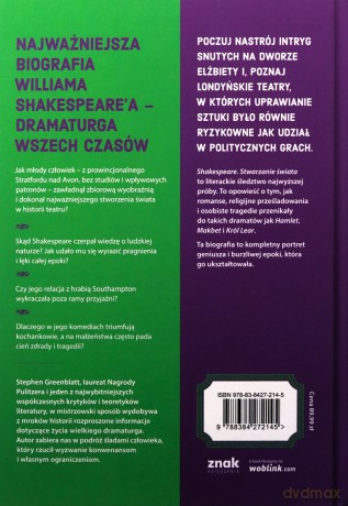 Shakespeare. Stwarzanie świata - Stephen Greenblatt [KSIĄŻKA]