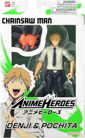 Bandai Anime Heroes Chainsaw Man Denji Pochita Action Figure 37027