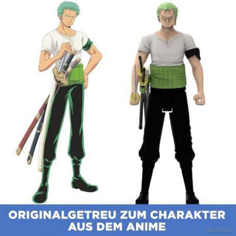 Bandai Anime Heroes Mega World Collectable One Piece Roronoa Zoro Action Figure 38332
