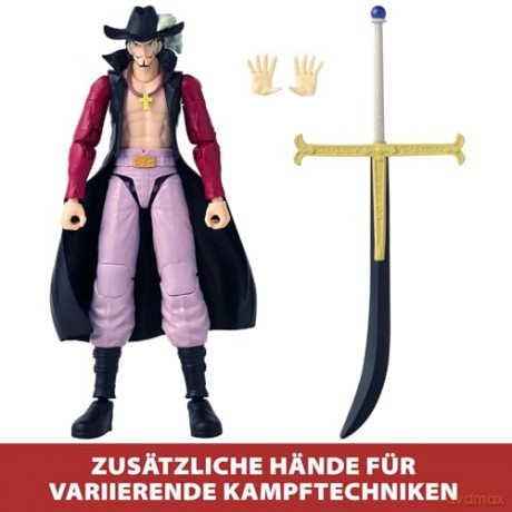 Bandai Anime Heroes One Piece Dracule Mihawk Action Figure 37053