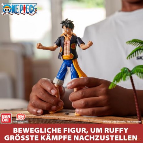 Bandai Anime Heroes One Piece Monkey D Luffy Dressrosa Version Action Figure 37007