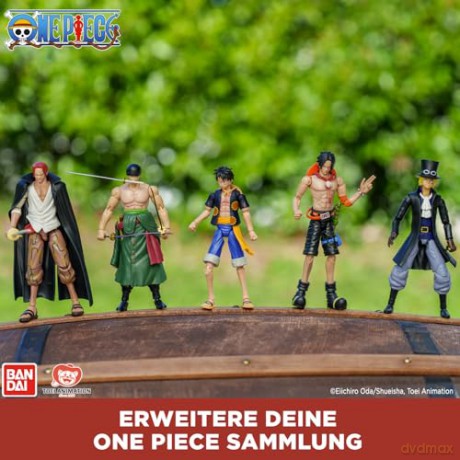 Bandai Anime Heroes One Piece Monkey D Luffy Dressrosa Version Action Figure 37007