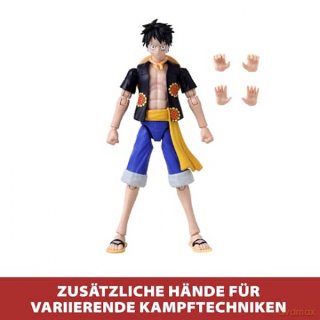 Bandai Anime Heroes One Piece Monkey D Luffy Dressrosa Version Action Figure 37007