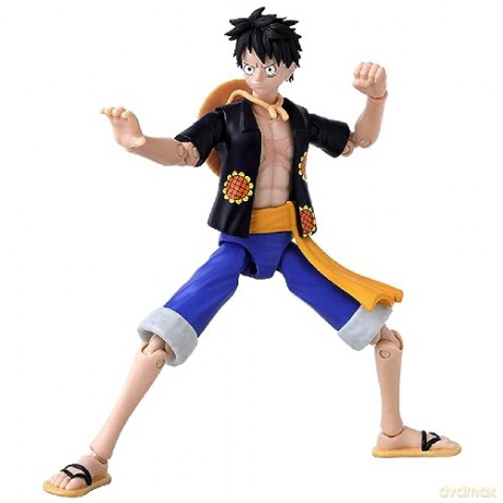 Bandai Anime Heroes One Piece Monkey D Luffy Dressrosa Version Action Figure 37007
