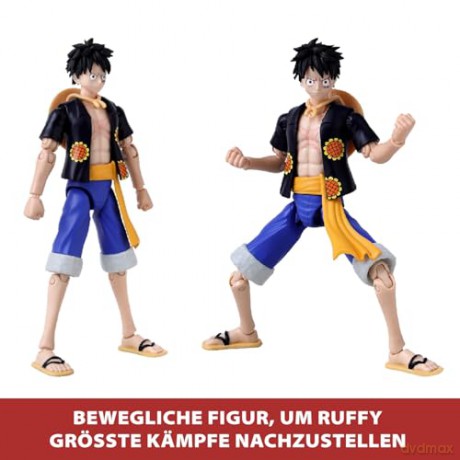 Bandai Anime Heroes One Piece Monkey D Luffy Dressrosa Version Action Figure 37007