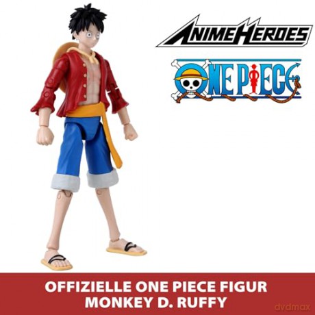 Bandai Anime Heroes One Piece Monkey D Luffy Renewal Version Action Figure 37008
