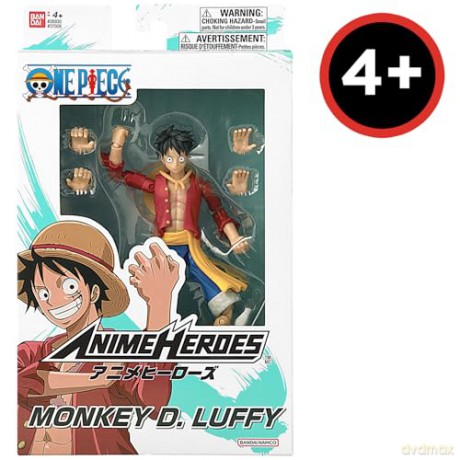 Bandai Anime Heroes One Piece Monkey D Luffy Renewal Version Action Figure 37008