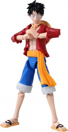 Bandai Anime Heroes One Piece Monkey D Luffy Renewal Version Action Figure 37008