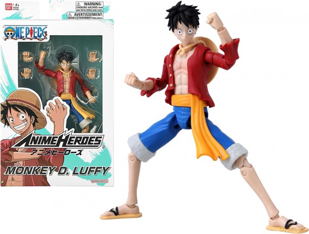 Bandai Anime Heroes One Piece Monkey D Luffy Renewal Version Action Figure 37008