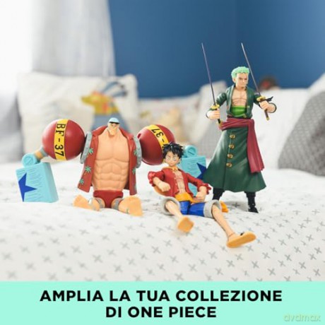 Bandai Anime Heroes One Piece Roronoa Zoro Three Sword Style Action Figure 37052