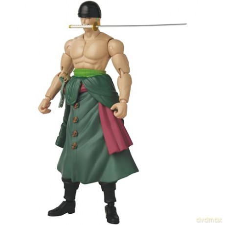Bandai Anime Heroes One Piece Roronoa Zoro Three Sword Style Action Figure 37052