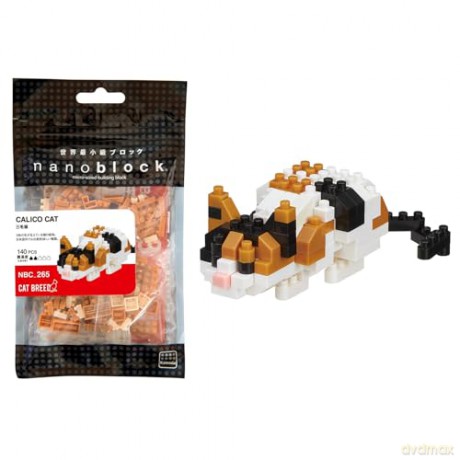 Bandai Nanoblock Animal Calicot Cat Building Block Figure NBC265