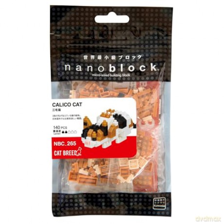 Bandai Nanoblock Animal Calicot Cat Building Block Figure NBC265