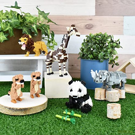 Bandai Nanoblock Animal Giant Panda Building Block Figure NBC328