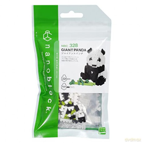 Bandai Nanoblock Animal Giant Panda Building Block Figure NBC328