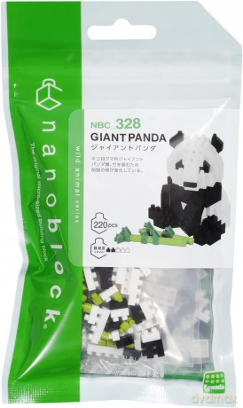 Bandai Nanoblock Animal Giant Panda Building Block Figure NBC328