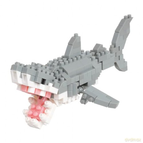Bandai Nanoblock Animal White Shark Building Block Figure NBC332