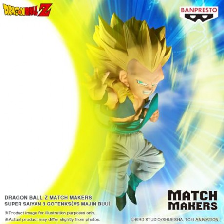 Banpresto Match Makers Dragon Ball Z Gotenks Super Saiyan 3 Statue 11cm 28822