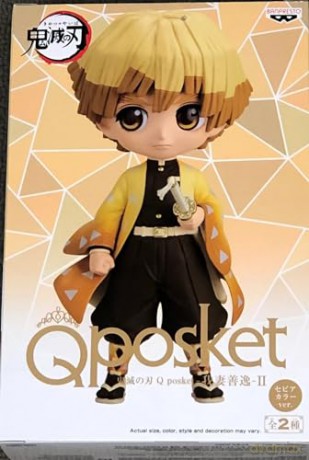 Banpresto Q Posket Demon Slayer Kimetsu No Yaiba Zenitsu Agatsuma II VerB Figure 14cm 18383