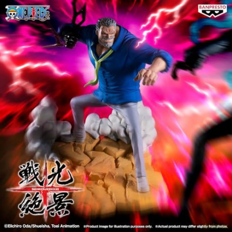 Banpresto Senkozekkei One Piece Monkey D Garp Statue 19cm 29761
