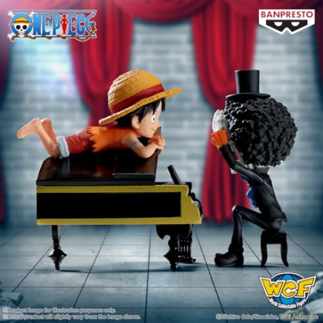 Banpresto World Collectable Figure Log Stories One Piece Monkey DLuffy Brook Statue 8cm 29640