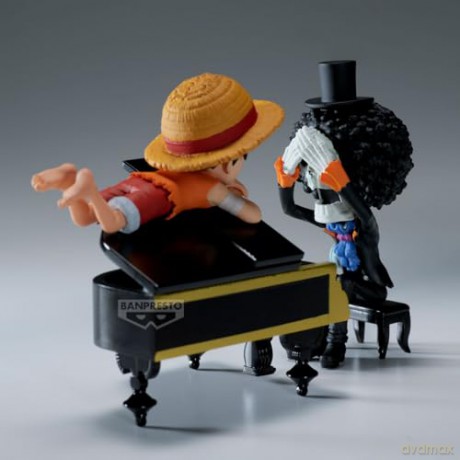 Banpresto World Collectable Figure Log Stories One Piece Monkey DLuffy Brook Statue 8cm 29640