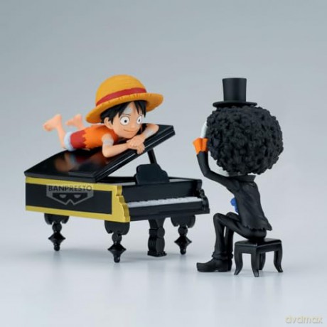 Banpresto World Collectable Figure Log Stories One Piece Monkey DLuffy Brook Statue 8cm 29640