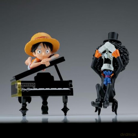 Banpresto World Collectable Figure Log Stories One Piece Monkey DLuffy Brook Statue 8cm 29640