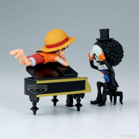 Banpresto World Collectable Figure Log Stories One Piece Monkey DLuffy Brook Statue 8cm 29640