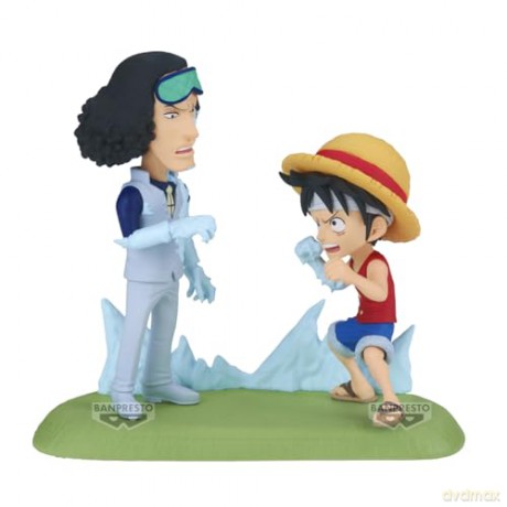 Banpresto World Collectable Figure Log Stories One Piece MonkeyDLuffy Vs Kuzan Statue 28688