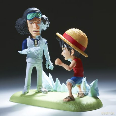 Banpresto World Collectable Figure Log Stories One Piece MonkeyDLuffy Vs Kuzan Statue 28688