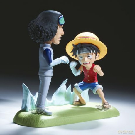 Banpresto World Collectable Figure Log Stories One Piece MonkeyDLuffy Vs Kuzan Statue 28688