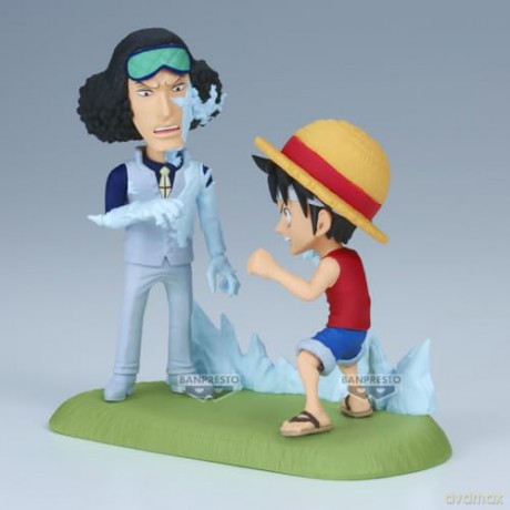 Banpresto World Collectable Figure Log Stories One Piece MonkeyDLuffy Vs Kuzan Statue 28688