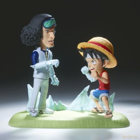 Banpresto World Collectable Figure Log Stories One Piece MonkeyDLuffy Vs Kuzan Statue 28688