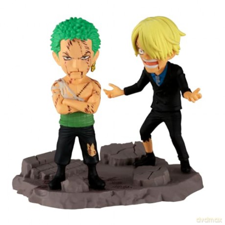 Banpresto World Collectable Figure Log Stories One Piece Roronoa Zoro Sanji Figures 8cm 29523