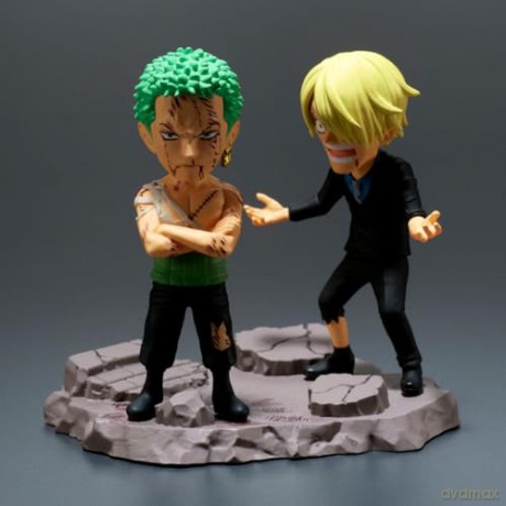 Banpresto World Collectable Figure Log Stories One Piece Roronoa Zoro Sanji Figures 8cm 29523