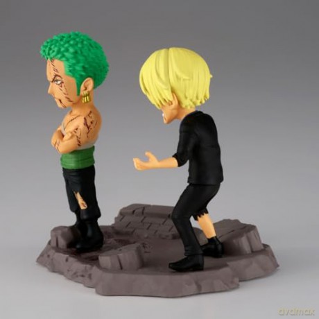 Banpresto World Collectable Figure Log Stories One Piece Roronoa Zoro Sanji Figures 8cm 29523