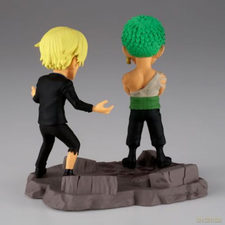Banpresto World Collectable Figure Log Stories One Piece Roronoa Zoro Sanji Figures 8cm 29523