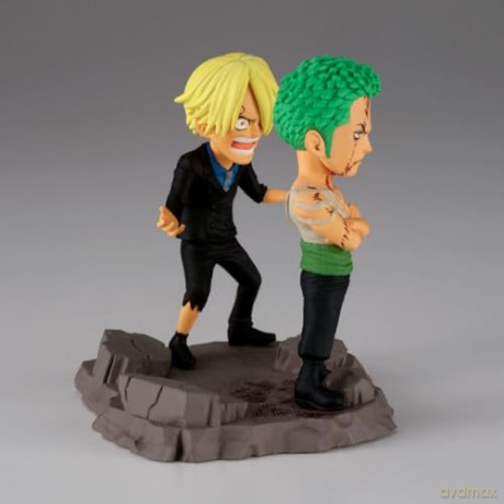 Banpresto World Collectable Figure Log Stories One Piece Roronoa Zoro Sanji Figures 8cm 29523