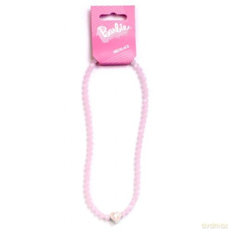 Carat Shop Barbie Pink Bead Necklace with Heart Shaped Bead Charm BMN00006