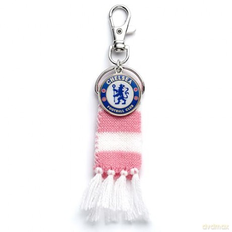 Carat Shop Chelsea FC Pink Stripe Scarf and Logo Backpack Hanger CFCBH003