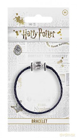Carat Shop Harry Potter Leather Charm Bracelet 19cm Black HP002919