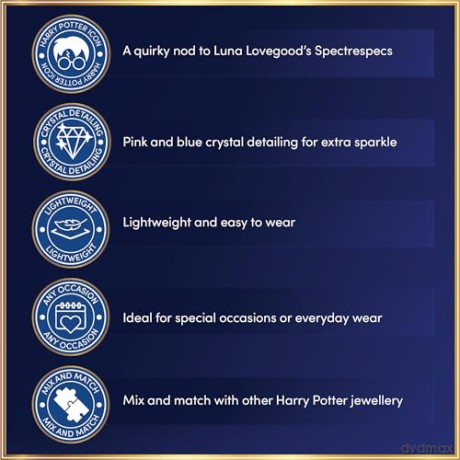 Carat Shop Harry Potter Luna Glasses Stud Earrings WES00256