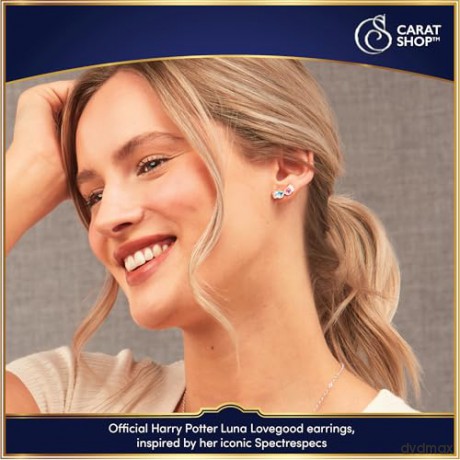 Carat Shop Harry Potter Luna Glasses Stud Earrings WES00256