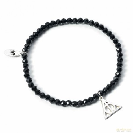 Carat Shop Harry Potter Semi Precious Stone Bracelet with Sterling Silver Deathly Hallows Charm HPCR0529