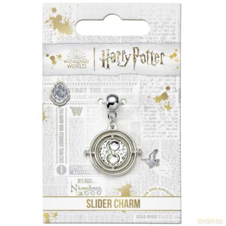 Carat Shop Harry Potter Time Turner Silver Tone Slider Charm HP000674