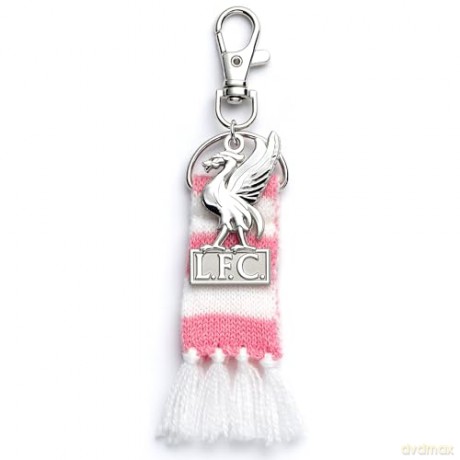 Carat Shop Liverpool FC Pink Stripe Scarf Liverbird Backpack Hanger LFCBH003