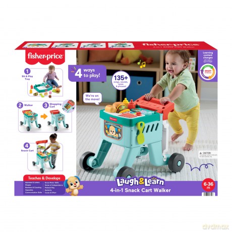 FisherPrice Educational Series Laugh Learn 4in1 Shopping Cart Walker JLM95